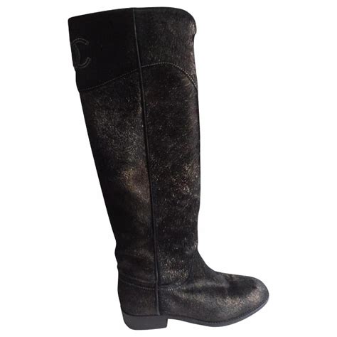 bottes cavaliere chanel|chanel souliers soldes.